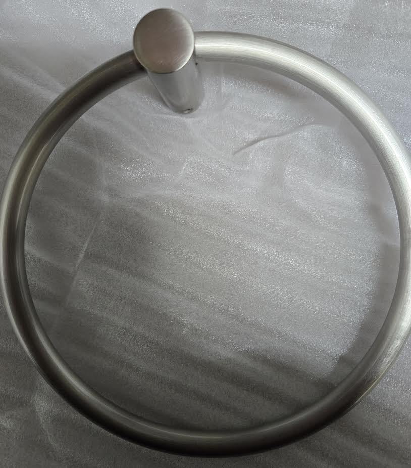 Alno A7040-SN Spa 1 Modern Towel Rings, Satin Nickel, 6