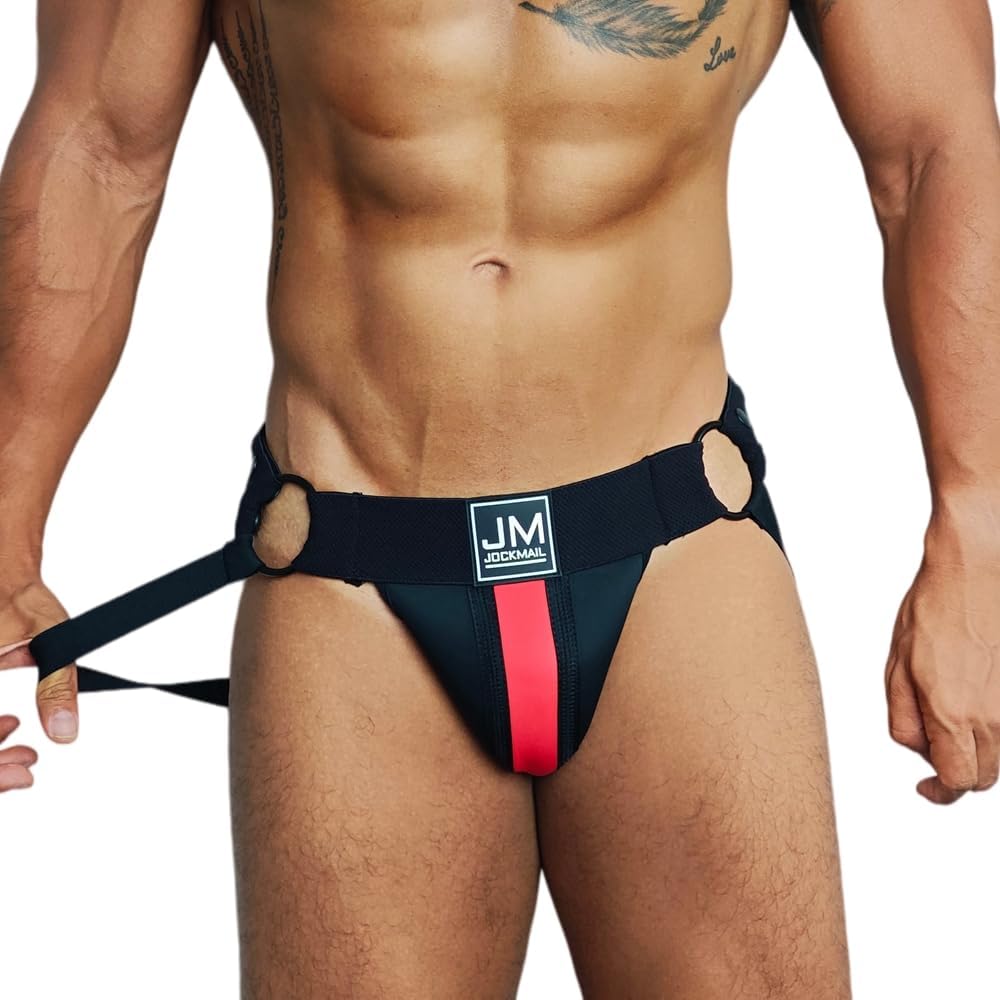 JOCKMAIL Men's Jockstrap Underwear Breathable Support Pouch Athletic