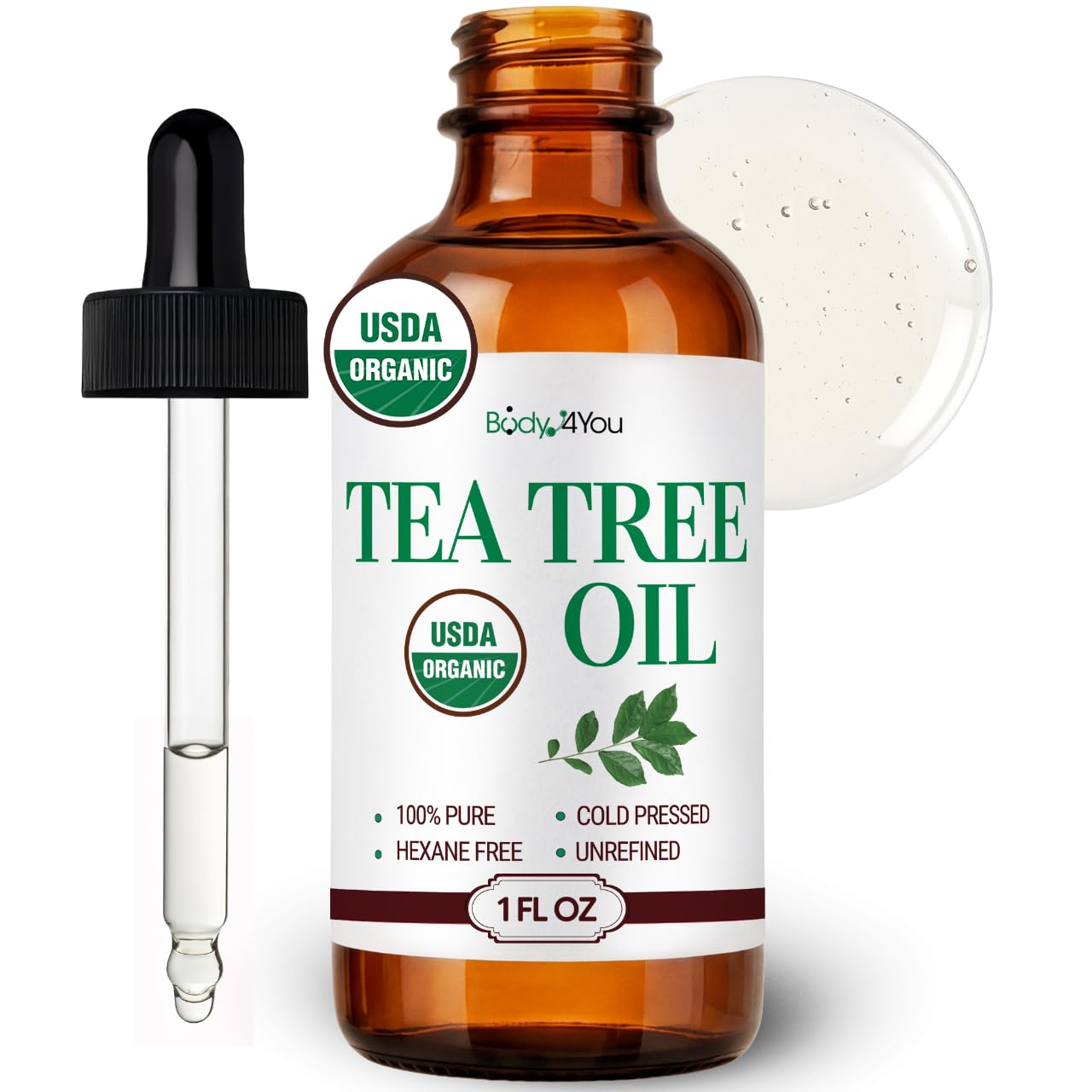 Amazon.com: BodyJ4You Pure Tea Tree Oil - 100% Natural USDA