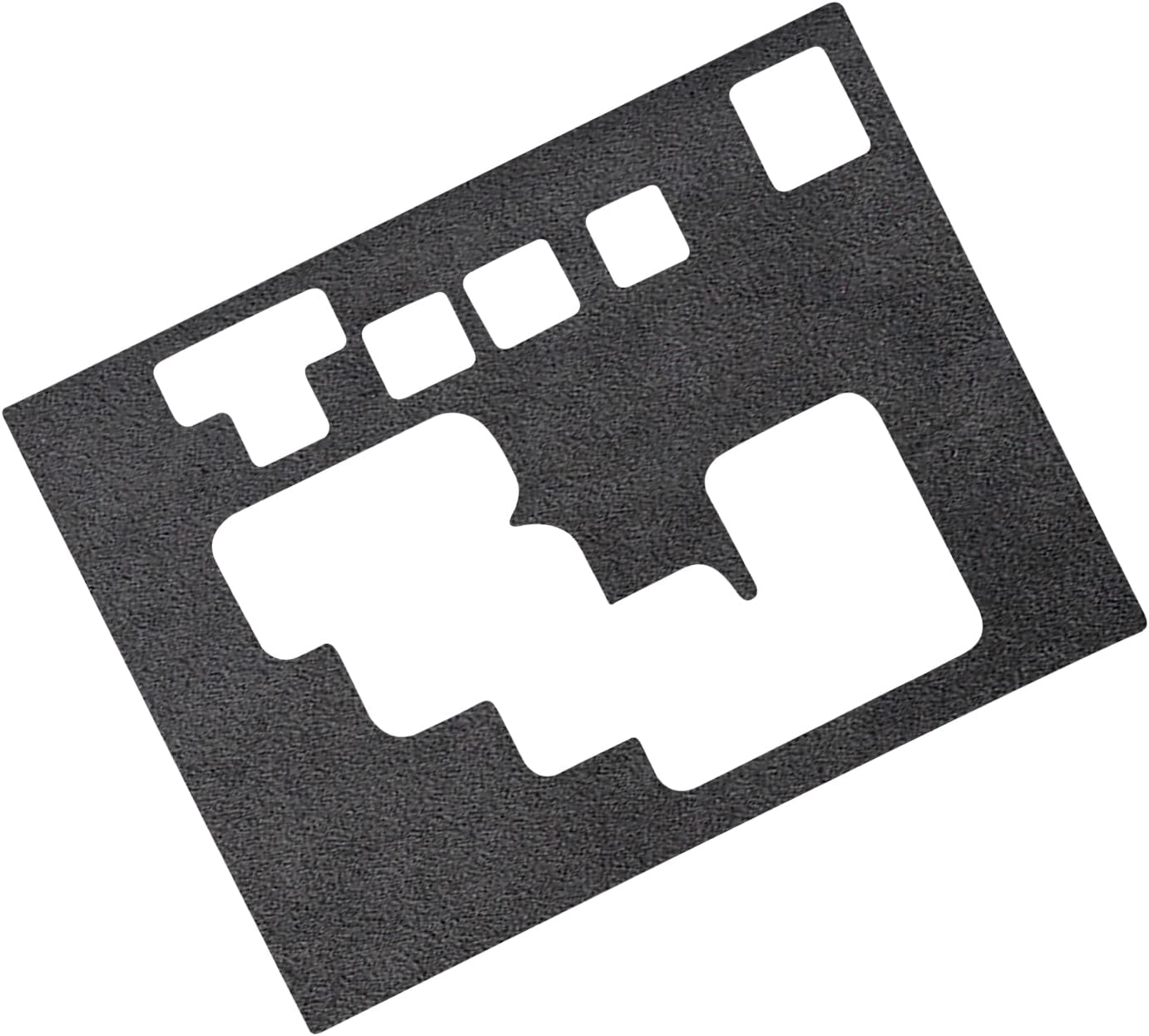 SUNJIKA Compatible with Fabric Suede Gear Shifter Head Cover Panel Interior Accessories for Toyota 4runner 2010 2011 2012 2013 2014 2015 2016 2017 2018 2019 2020 2021 2022 2023 2024 2025 (1pc Black-)