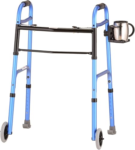 Miniatura 4 de NOVA - Portavasos para andador, rodillo, silla de transporte, sillas de ruedas, ajuste universal solo en tubo redondo, soporte ajustable y plegable