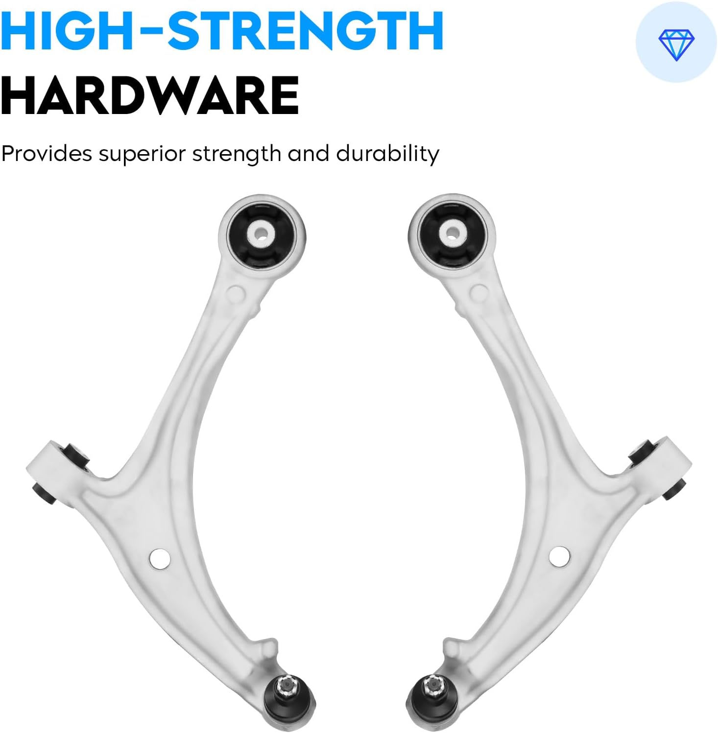 Front Lower Control Arms w/Ball Joints for Honda Odyssey 2005-2010 Driver & Passenger Side Suspension Kit K620505 K620504 2pc Set