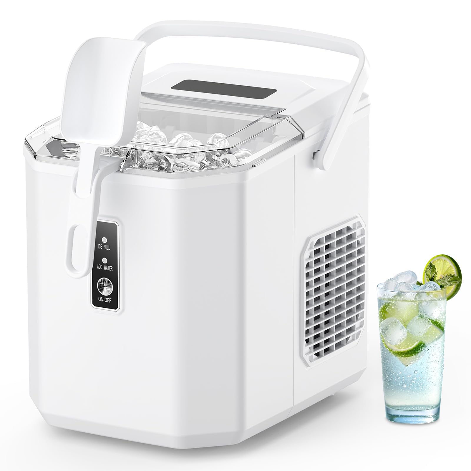 Amazon.co.jp: 製氷機 家庭用 【ハンドル付き氷バスケット ポータブル