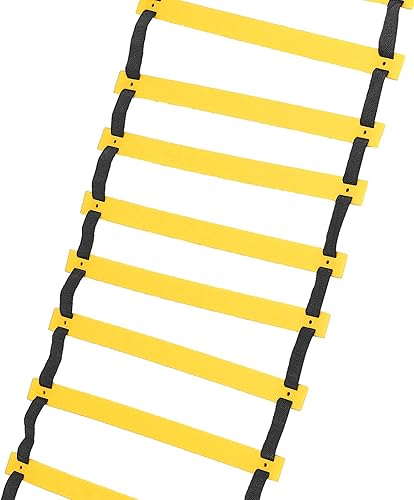 Miniatura 7 de Azusumi Agility Ladder Speed Training Equipment 5m 10-Rung Speed Training Rope Ladder for Soccer Football Basketball Footwork Training