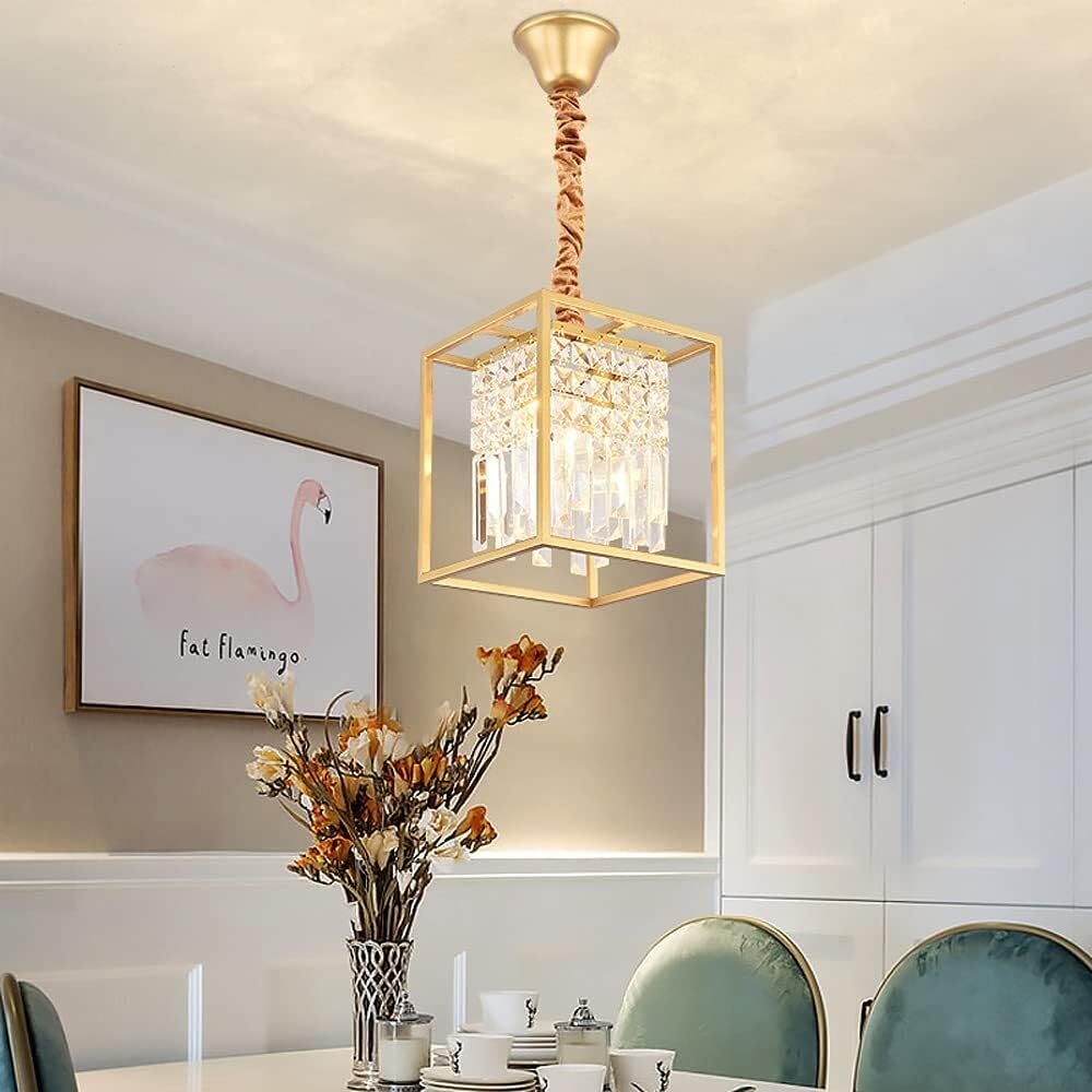 PCXEHUYP Chandeliers,American Corridor Porch Balcony Staircase Cloakroom Home Crystal Lights Ceililights/D(D)