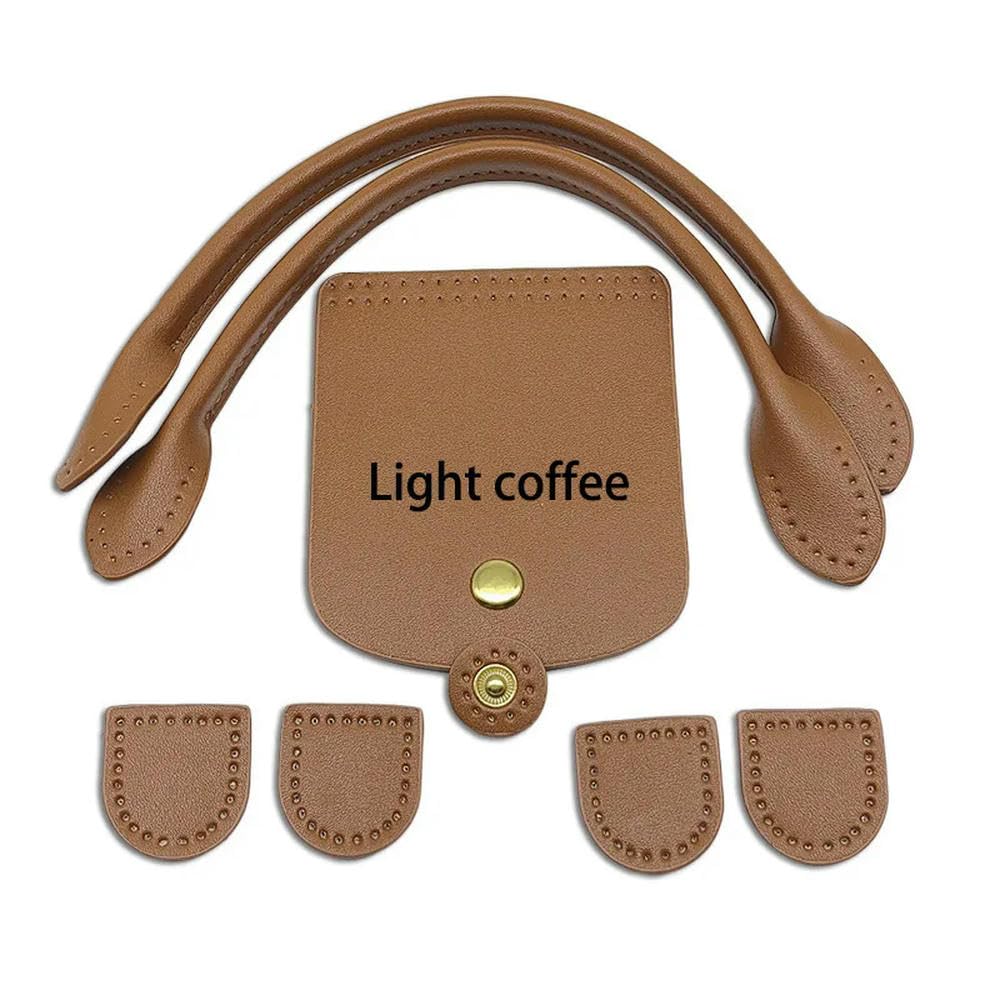 Accessoires pour sacs faits main en cuir PU uni avec anse patchwork chic
