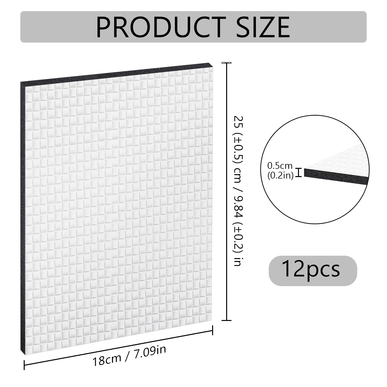 Tappetini Isolanti Auto Adesivo, Pannello Fonoassorbente con Alluminio, Isolante Termico per Cofano Motore, 250x180x5mm