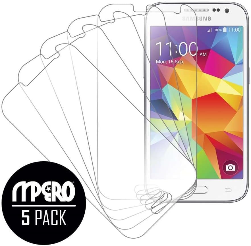 Samsung Galaxy Core Prime/Galaxy Prevail LTE Screen Protector Cover, MPERO 5-Pack of Ultra Clear Screen Protectors for Galaxy Core Prime/Galaxy Prevail LTE