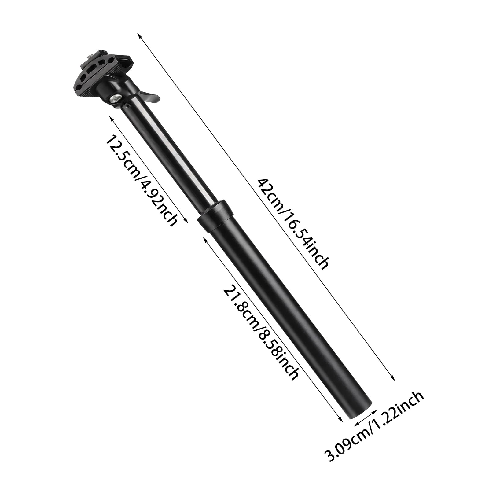 Tige de selle de vélo manuelle réglable en hauteur
