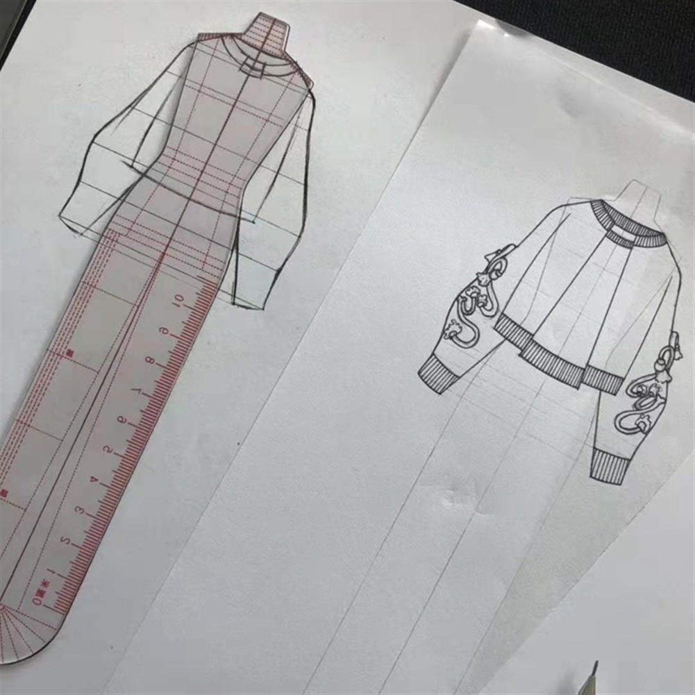 Plantilla de Moda Regla Mujer Curva Francesa Dinámica Humana Regla de Costura Regla de Patchwork Hecha a Mano DIY Artesanía de Medición de Ropa Herramientas de Coser Reglas de Costura