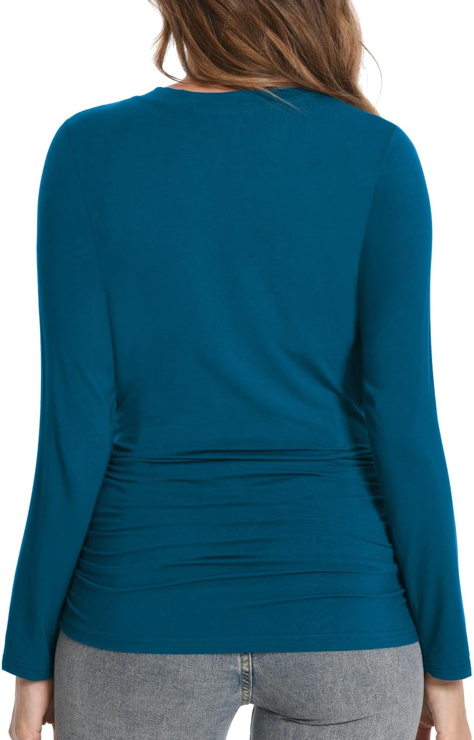 Bearsland Womens Maternity Tshirt 3 Packs V-Neck Maternity Top Long Sleeve Pregnancy Tee Shirts - Image 5