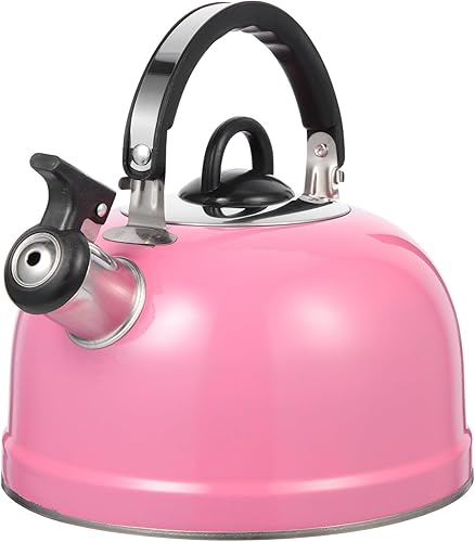 Alipis Hervidor de gas silbante olla para agua hirviendo, práctica olla de agua caliente con asa, adecuada para cocina y uso doméstico