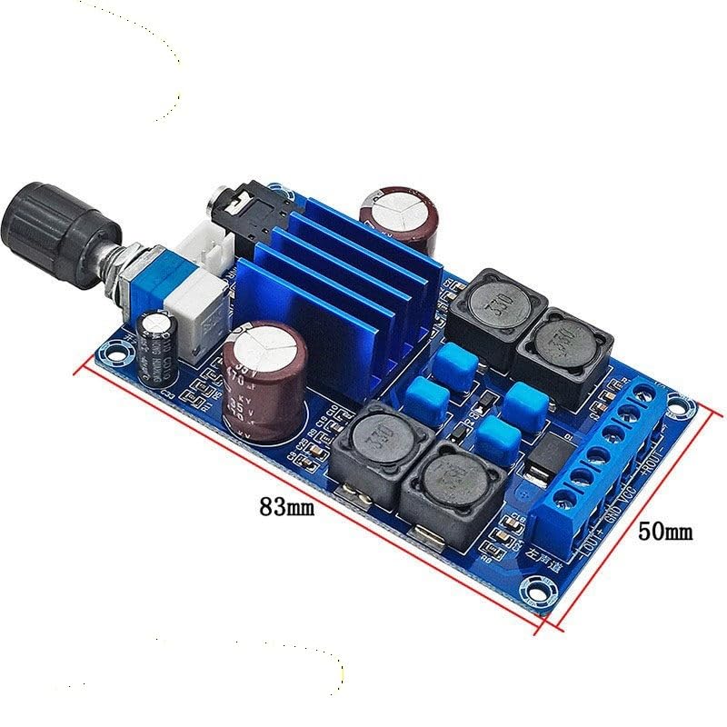 TPA3116D2 Digital Amplifier Board Class D 2.0 Dual Channel 2x50W HiFi Audio Power Module for Speakers DIY System