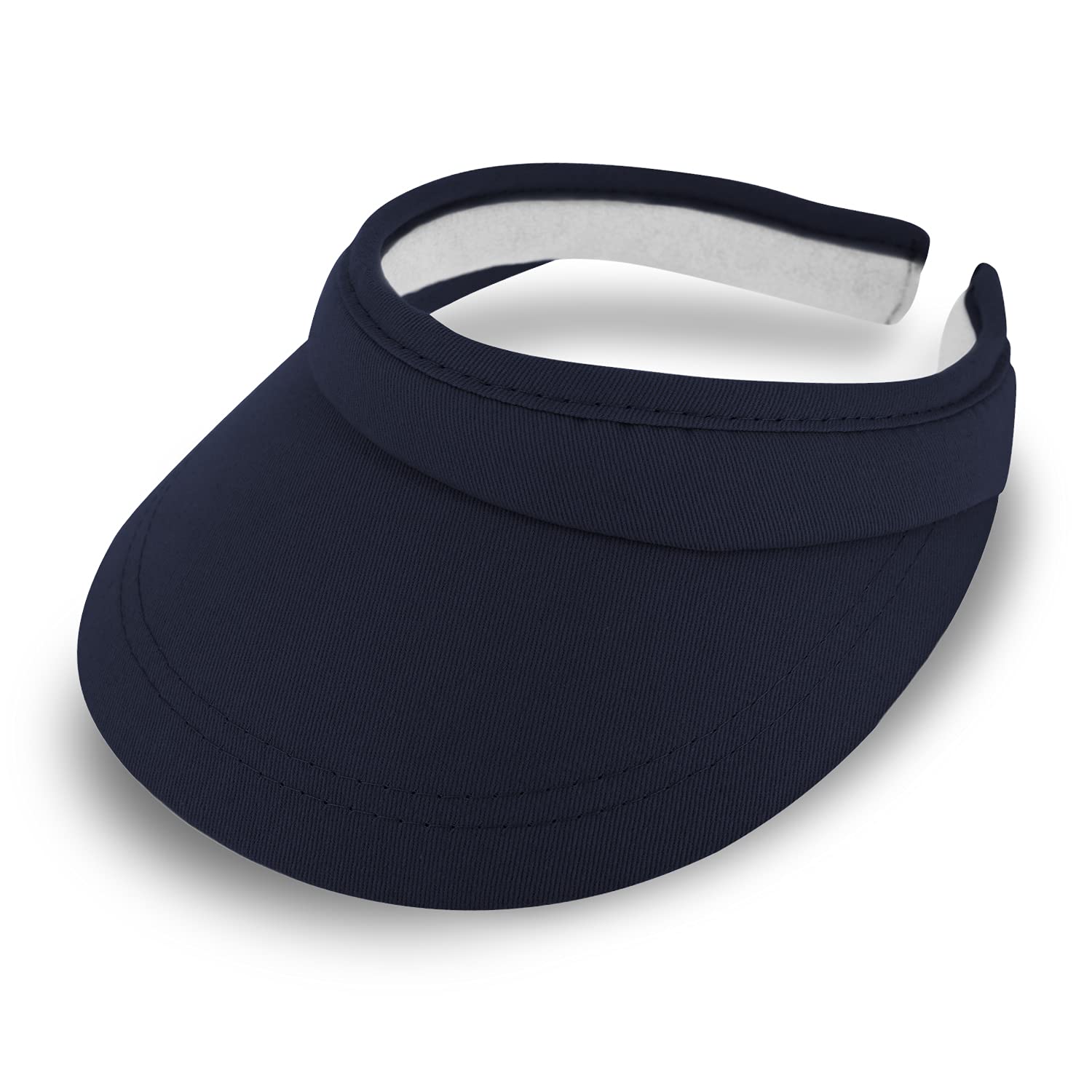 Casquette Visor Soleil Avec Bande Éponge - Pare-Soleil Sportif Ajustable Pour Tennis, Golf, Randonnée
