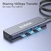 Hub USB C 5 en 1, puertos USB-C/A 3.2 de 10Gbps, HDMI 4K 30Hz, carga rápida PD de 100W, compatible con MacBook Pro/Air, Dell XPS, iPad Pro, divisor de aluminio, laptops Surface Pro 5