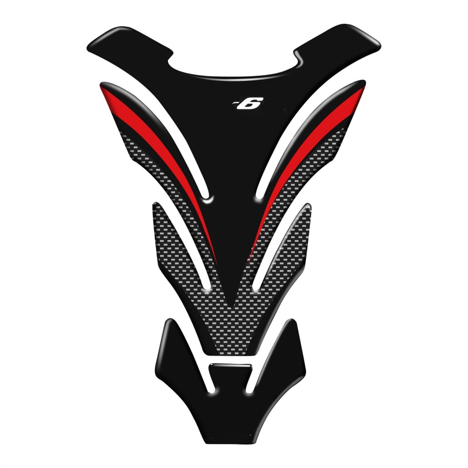 Autocollant moto pour Kawasaki ZX6R protège-réservoir noir et vert