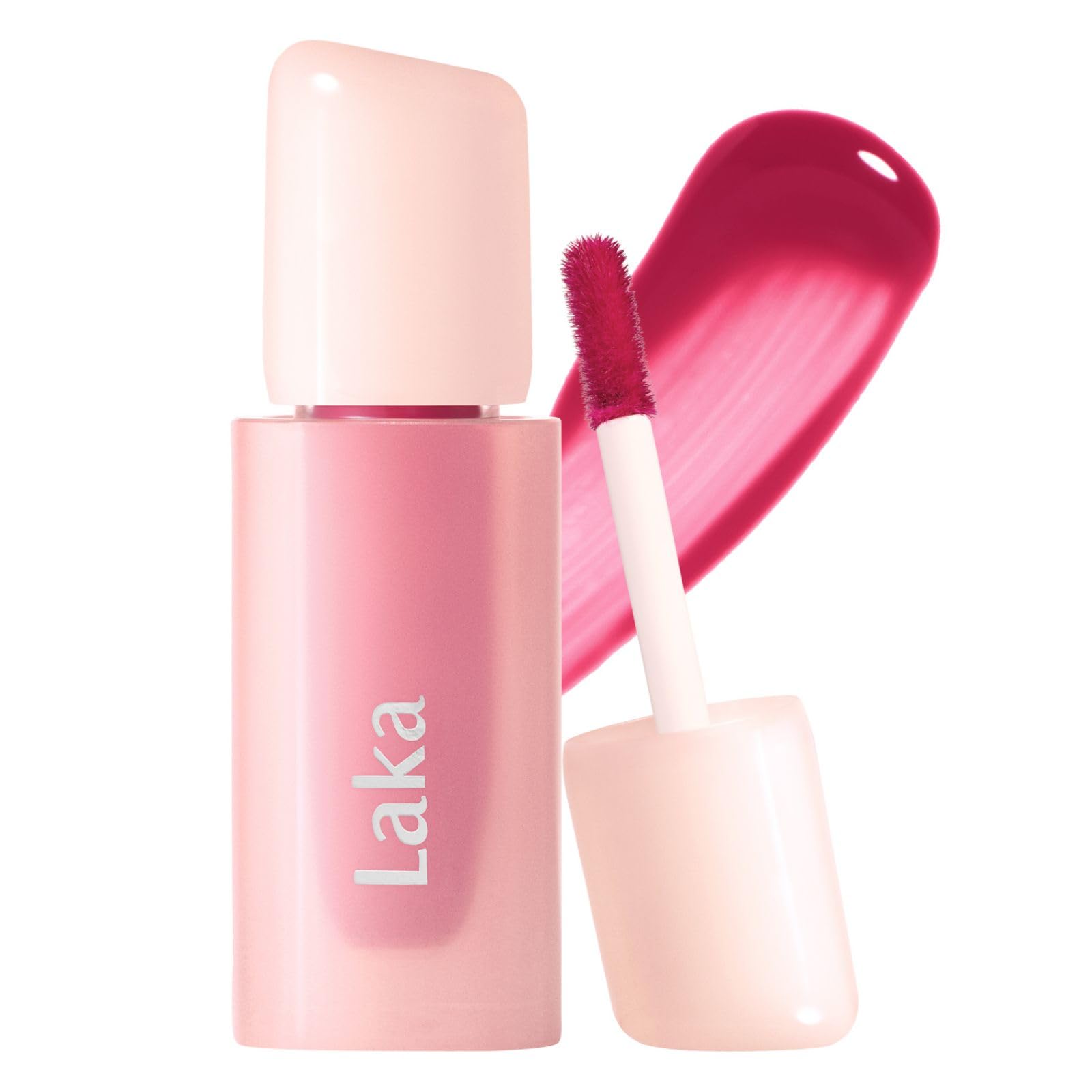 Laka Popping Balloon Lip Stain, 4.5g/0.15oz, Glossy Plumping Tint, Moisturizing, Non-Sticky Texture for All-Day Hydration, K-Beauty​ (#504 Popping)