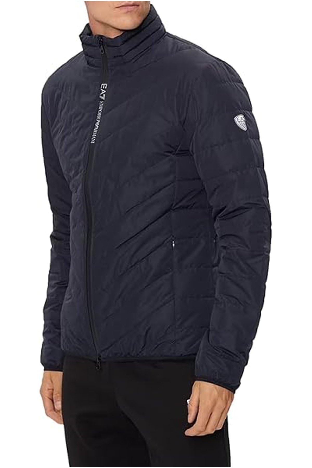 Emporio Armani Ea7 Men's Blue Down Jackets,, Packable Down Coat 2XL