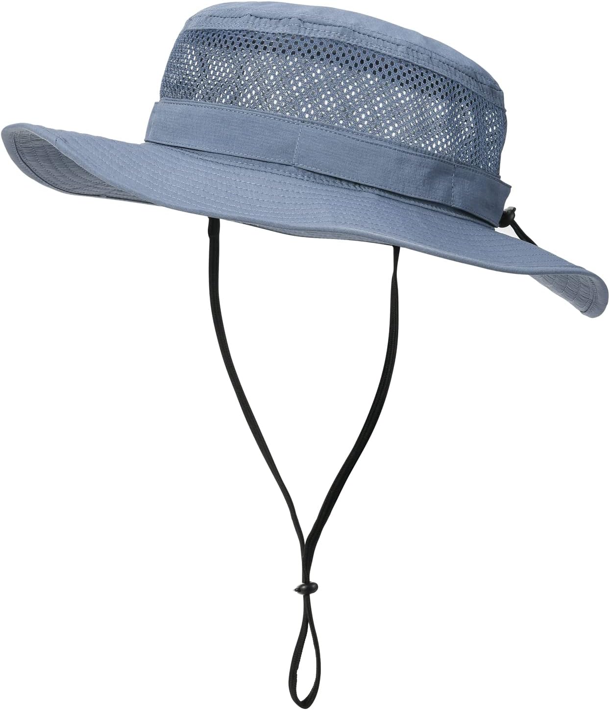 Sombrero de sol de malla al aire libre para hombre, sombrero de protección solar de ala ancha, sombrero de pesca y senderismo