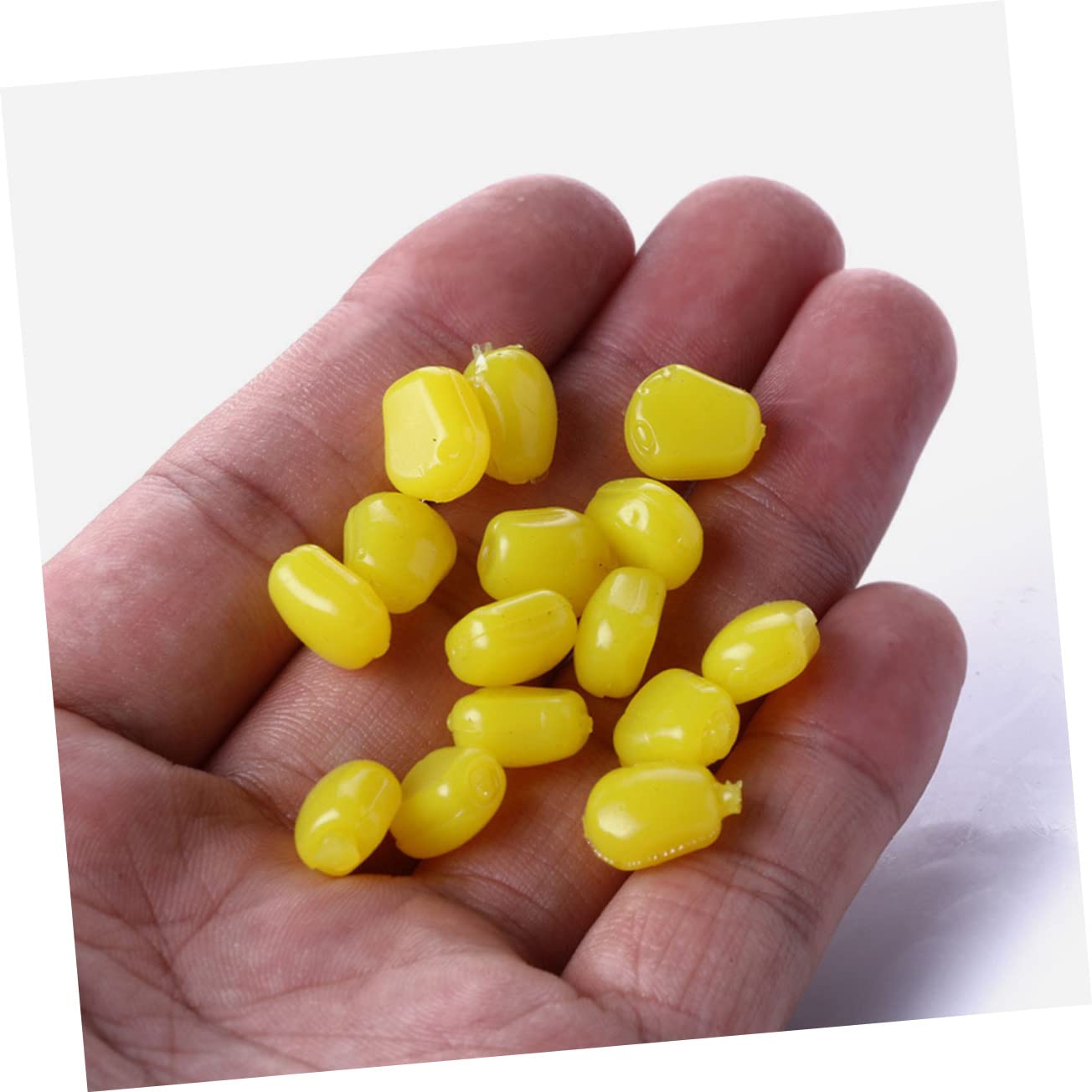 SUPVOX Esca Di Mais Esche Per Attrezzatura Da Pesca Esche Di Trote Piccole Da Pesca Affondanti Di Grano Di Mais Simulazione Di Per Carpe Plastica Yellow