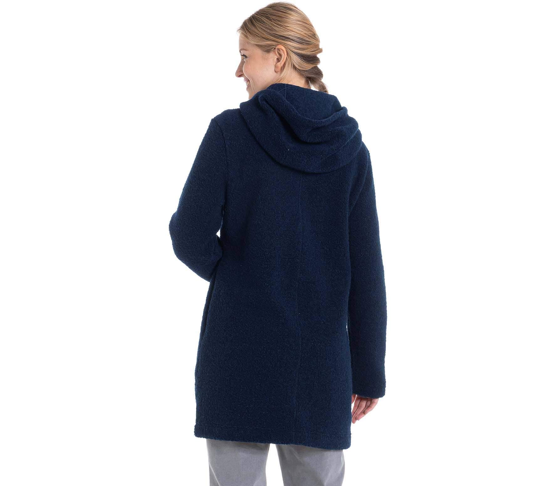 Schöffel Fleece Odessa Hoodie Sudadera con Capucha para Mujer, Blazer Azul Marino, 44