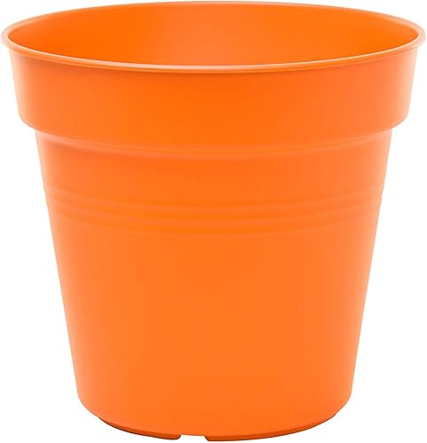 Miniatura 3 de Mintra Home - Paquete de 4 macetas de jardín (color naranja, 13 cm5 pulgadas de diámetro)