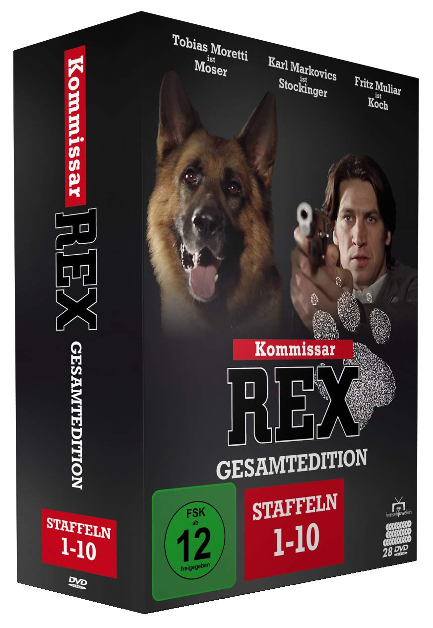 Kommissar Rex - Gesamtedition Staffeln 1-10 (Alle 119 Folgen) + Bonus-Disc (28 DVDs) (Fernsehjuwelen)