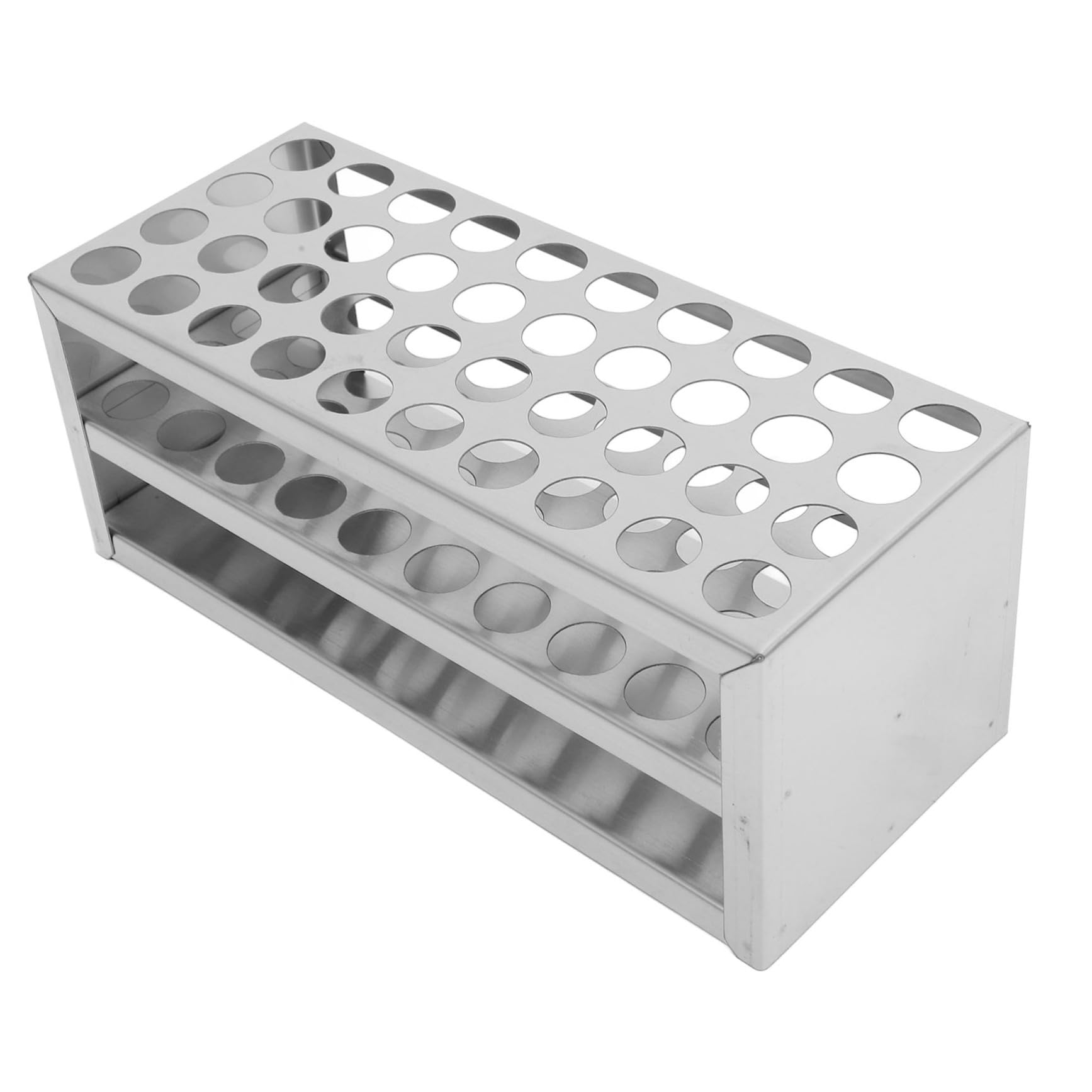 Gatuida 5piezas Soporte De Tubos De Ensayo De Inoxidable Huecos Para Laboratorio Organizador De Tubos De Muestreo Compatible