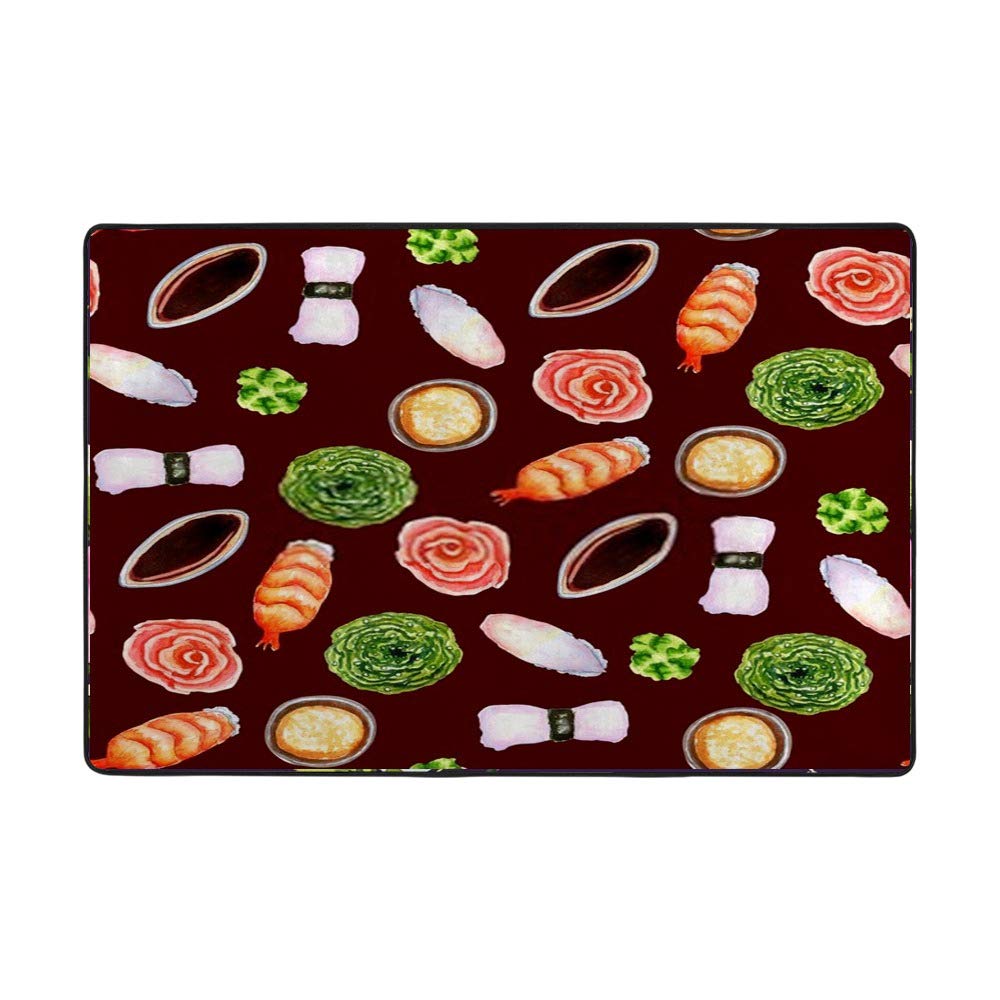 Tapis japonais de salle à manger Cheshongg grand format pour protéger le sol avec style et design