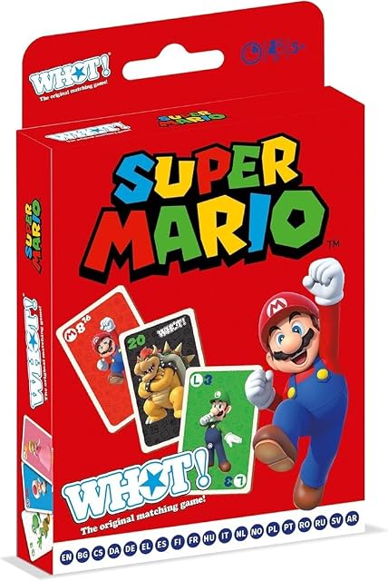 Foto 2 de 4 de Winning Moves WHOT! Super Mario - Cartas Españolas, Juegos De Cartas Adultos, Juegos De Cartas para Niños…