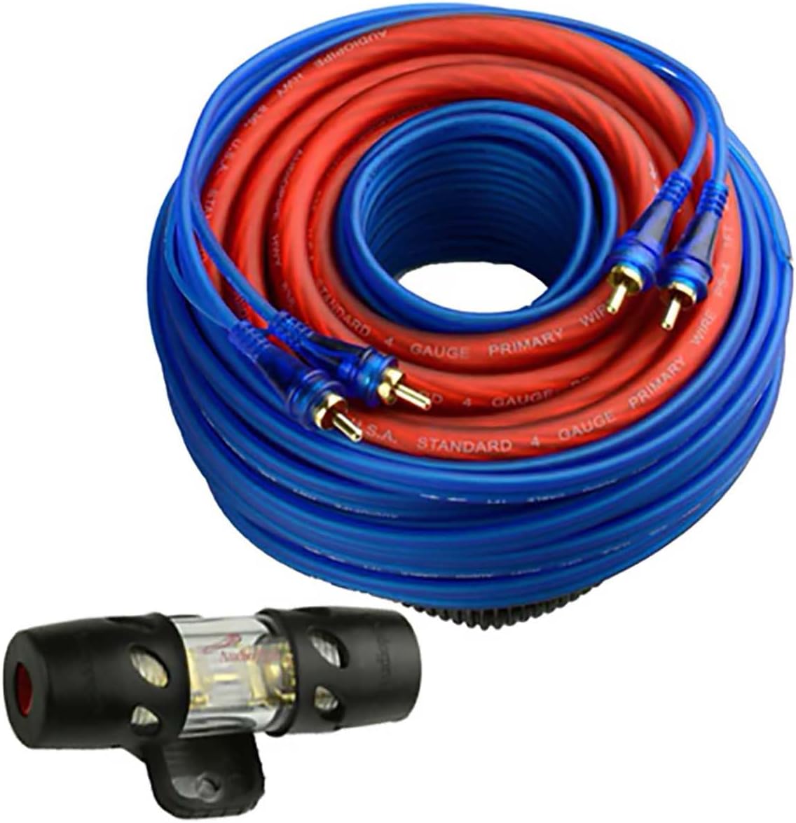 Audiopipe BMS2100SX 2100w Power Kit 17ft 2 Rca Plugs To 2 Rca