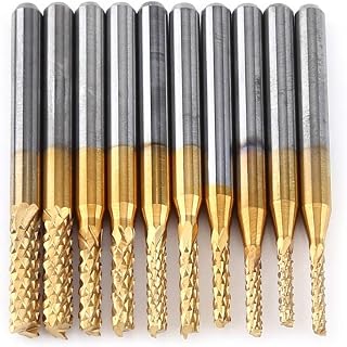 10Pcs PCB Corn Milling Cutter, Tungsten Carbide End Mill, CNC Rotary File, 1.5/1.6/1.7/1.8/1.9/2.0/2.4/2.5/3.0/3.175mm