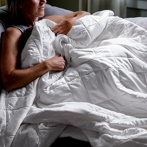 Miniatura 9 de LUXOME Manta ligera  100% viscosa de tela y relleno de bambú  FullQueen - 86 x 92 pulgadas  Super suave  Regulador térmico  Carbón