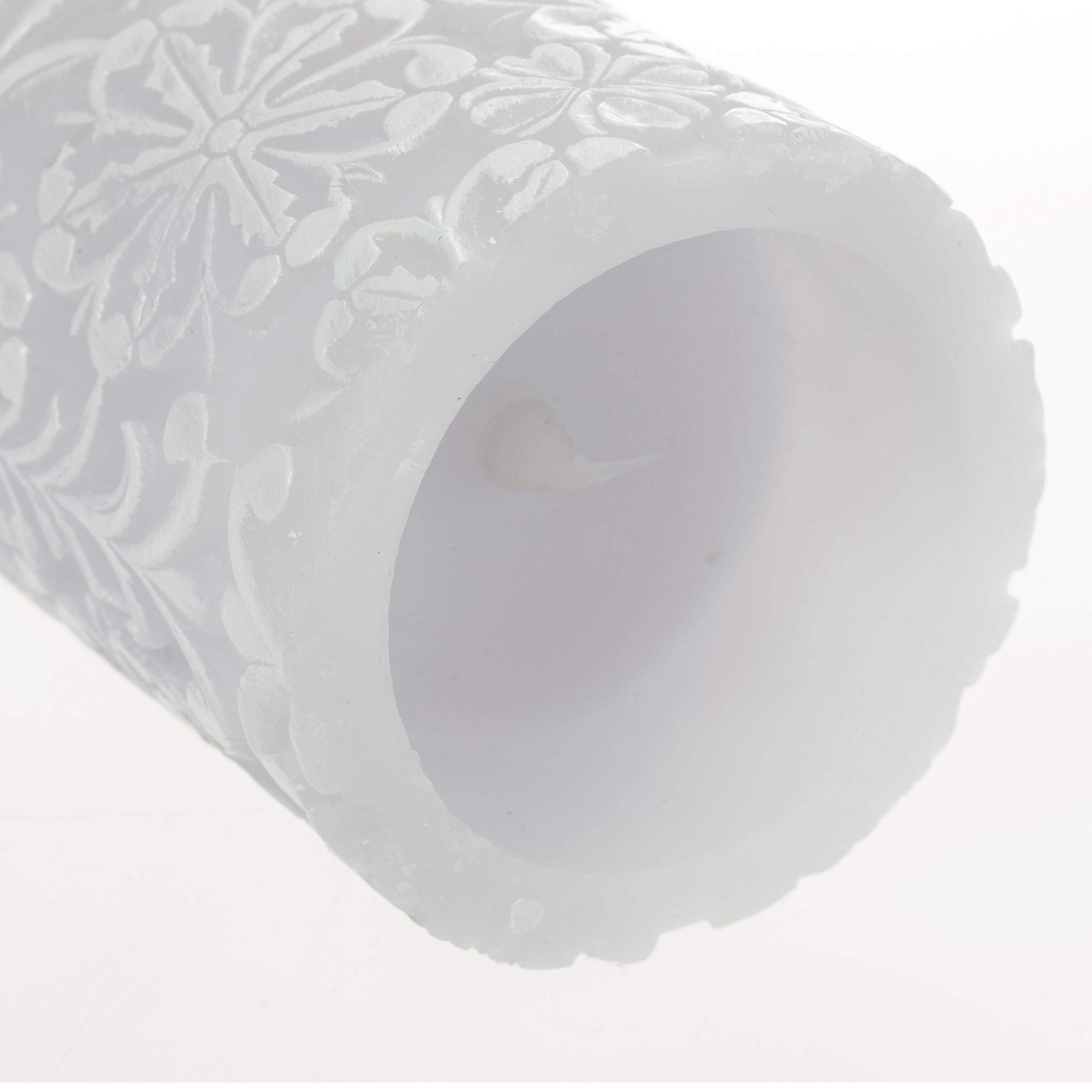 Pauleen 48009 Little Lilac Candle zestaw 2 świec LED z prawdziwego wosku, ciepła biel, migoczący płomień; liliowo-biała