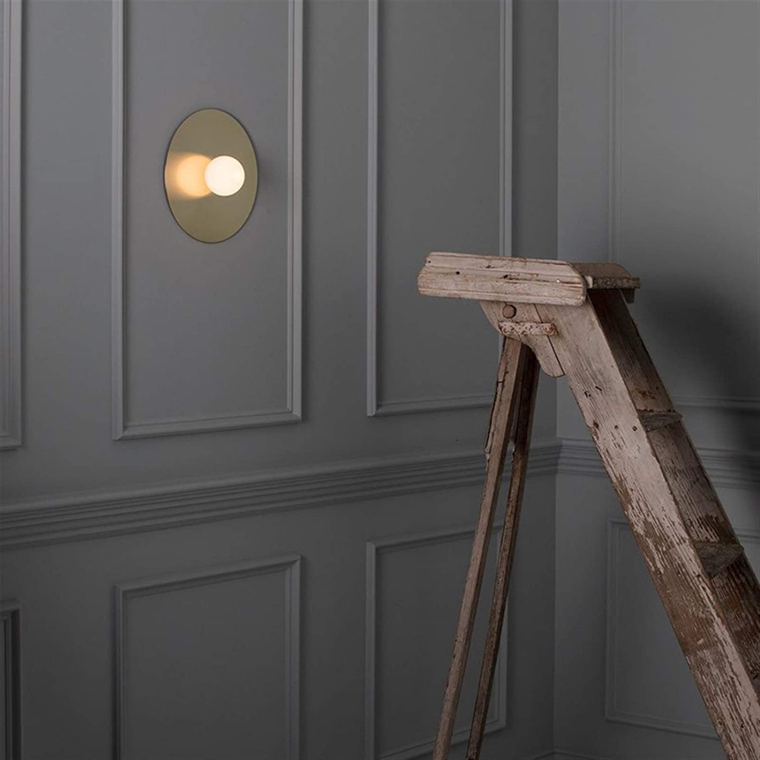 Lámparas de pared Luces de pared nórdicas, lámpara de pared de salón de Metal creativa posmoderna, lámpara de noche artística para dormitorio, modelo de estudio, apliques de pared de habitación Vestíbulo