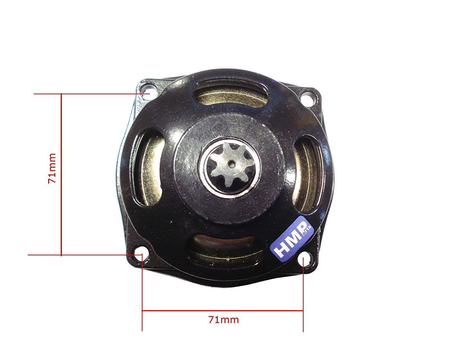 Tambor De Embrague 25H 6T Para 2 Tiempos 47cc 49cc Mini Pocket Bike ATV Azul Sharpla Cajas De Engranajes De Tambor De Embrague