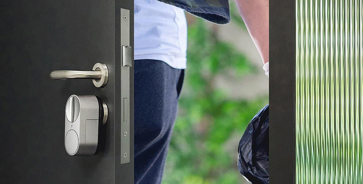 VisorTech smartes Türschloss: Türschlossantrieb mit PIN-Code, Fingerabdruck-Sensor und WLAN-Gateway (Funkschloss, WLAN-Smart-Türschloss, Motor)