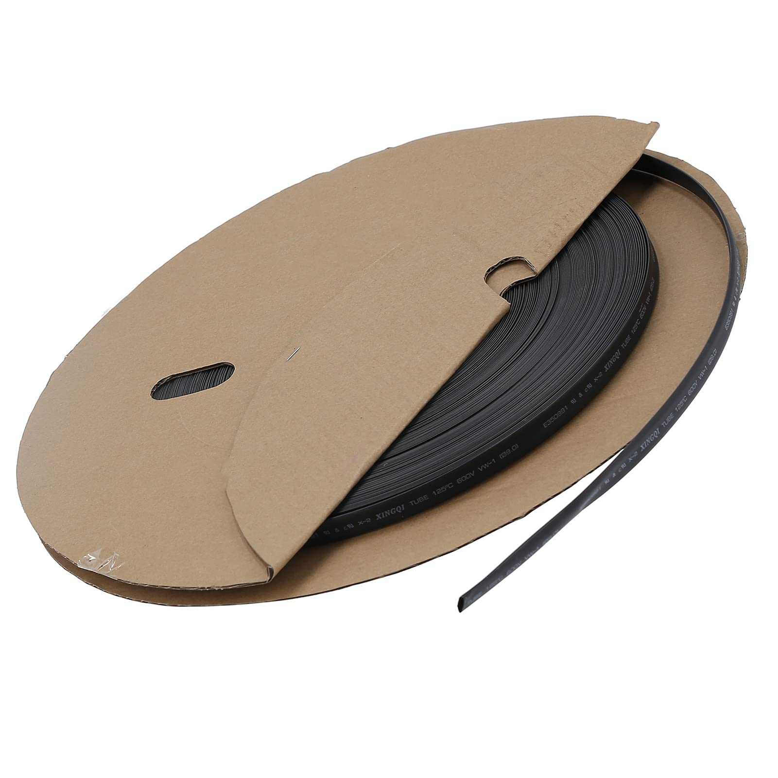 Oumefar Guaina Termorestringente Poliolefina Nera 100M Tubo Impermeabile per Accessori di Cablaggio Elettronico