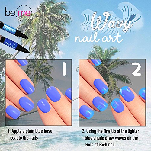 Beme Nail Art Pens Harvest Color Collection, 4 Count #TOP5