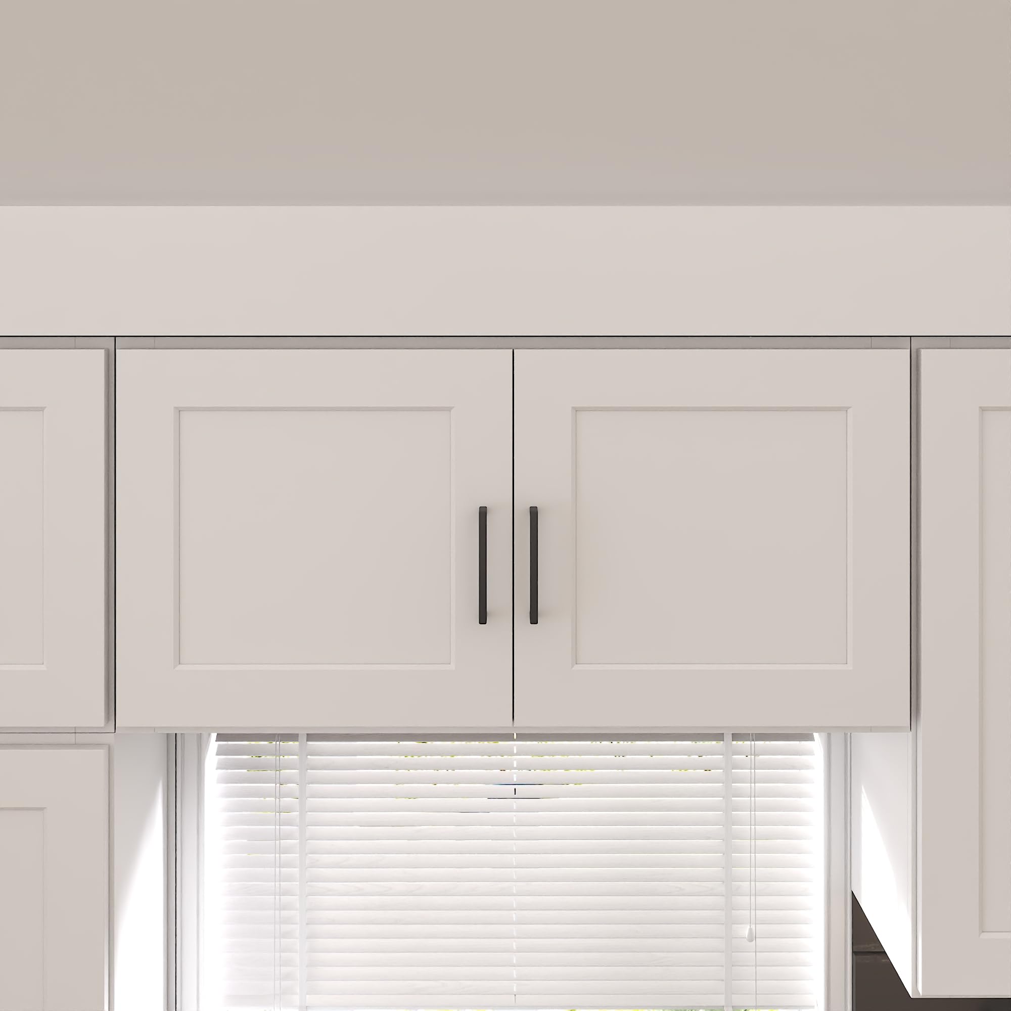 Furinno Shaker Wall Kitchen Cabinet 2-Doors, White