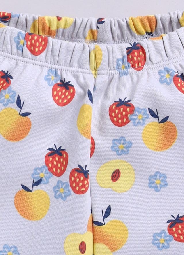 Image of Baby Girls 100% Cotton Printed Half Sleeve T-shirt & Short Summer Clothing Sets (Pack Of 2)
