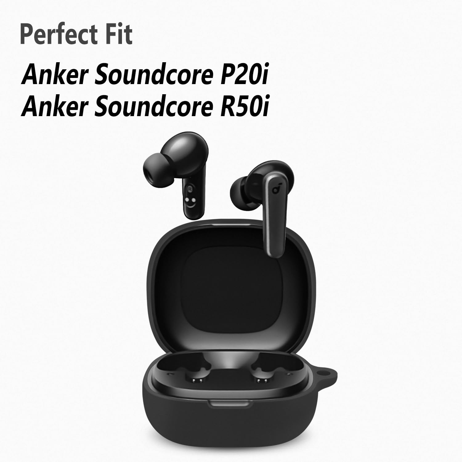 Anker Soundcore R50i P20i ケース 黒 ストラップ付き Amazon.com: Geiomoo Silicone Case for Anker Soundcore P20i, Anker