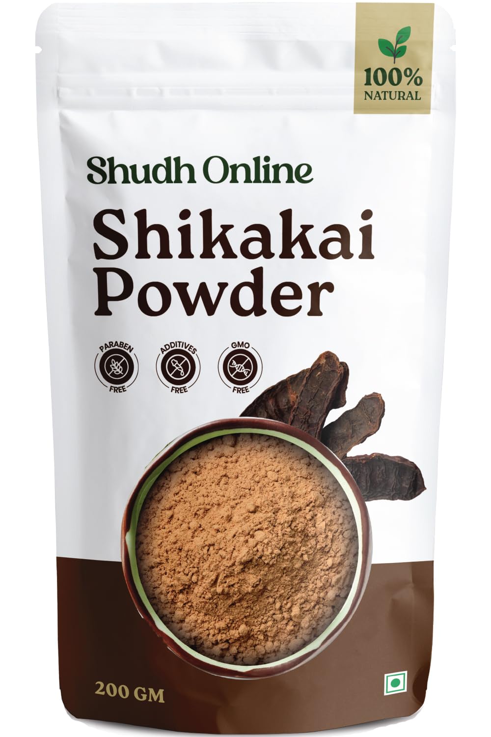Organic Shikakai Powder for Hair - Natural Hair Pack Conditioner (200 Grams) - Shikai Power Shampoo Rejuvenates & Refreshes Scalp-picture-56
