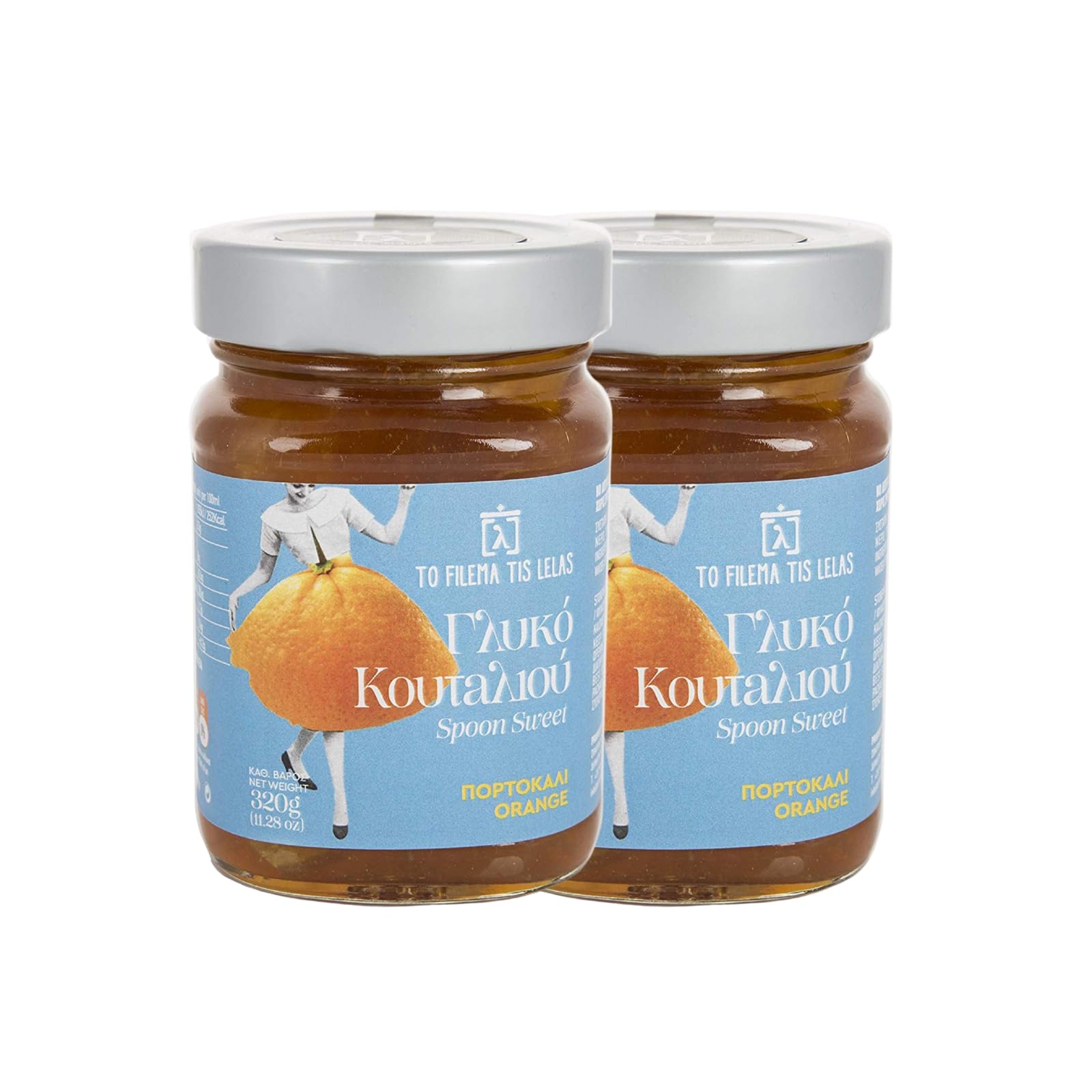 To Filema Tis Lelas Fruta en Almíbar Artesanal – Higo | Dulce de Cuchara Griego Hecho a Mano | Pack 2 x 320 g (Total 640 g) | Vegano, Sin Gluten y Sin Conservantes - 3