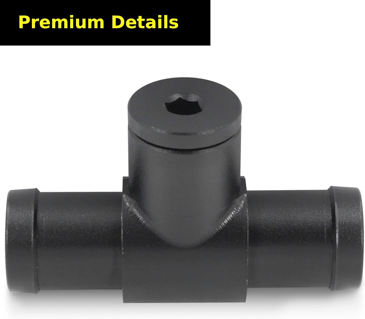 Upgraded Aluminum Heater Hose Connector Fits for Nissan 350Z Infiniti G35 Q45 FX35 M35 M45 M56 FX35 FX50 QX50 QX70 Coolant Bleeder Port with 2Pcs Clamps OE#: 92500-AR000