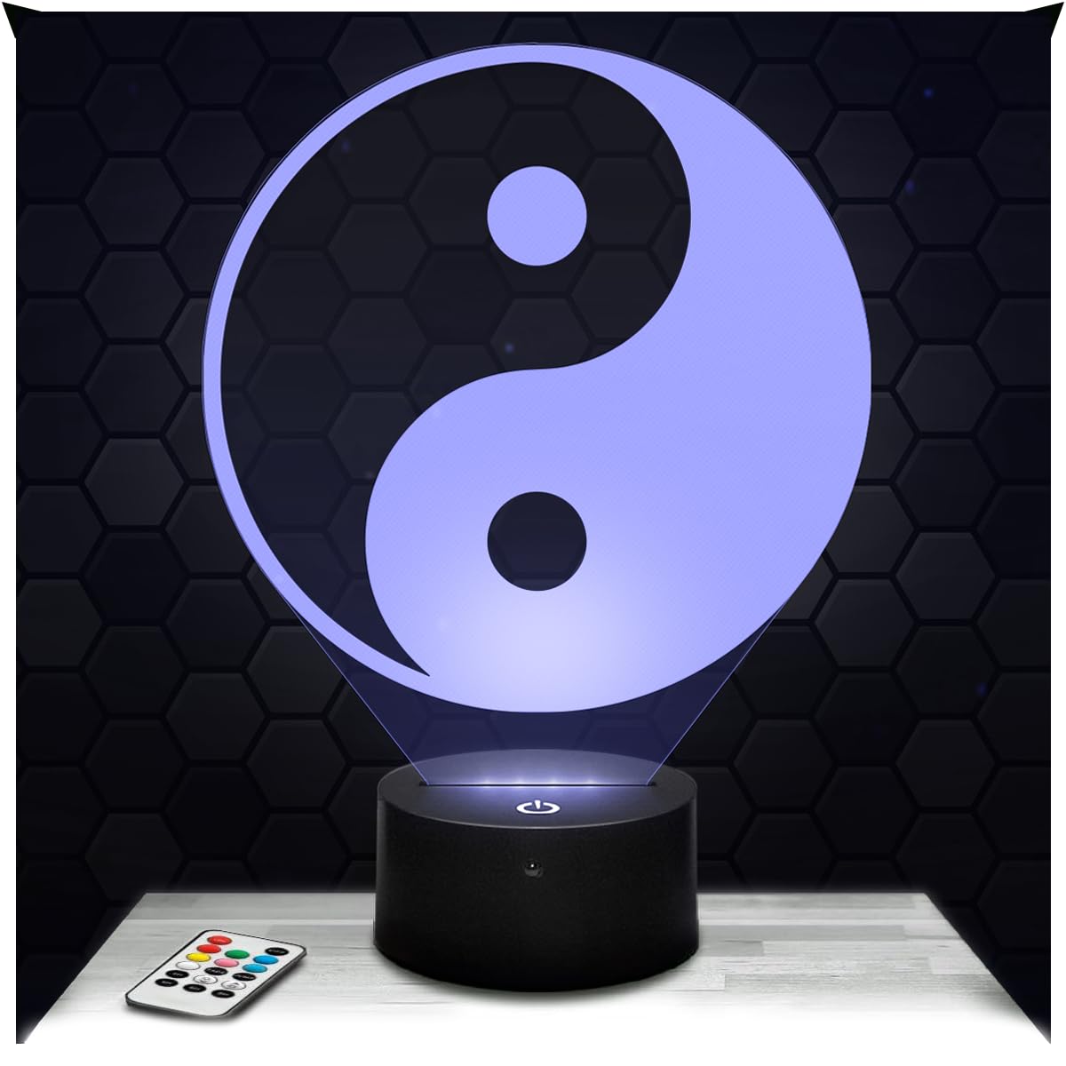 Lampephoto.fr -The Yin and Yang Forces Night Light 3D Lamp 3D LED Illusion Lamp, Christmas, Gift idea for Boys and Girls Night Light for Child or Adult Bedroom, Gifts Merchandising — image 1