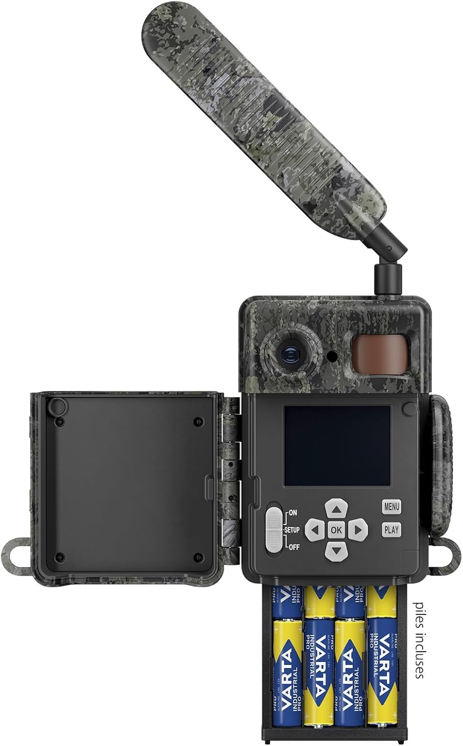 ZEISS Secacam 7 Caméra de Chasse Connectée 4G LTE, SIM, SD 32 Go, APP, 12MP, HD1080, Intelligence Artificielle, Vision Nocturne Couleurs, Détection IR25 m, Étanche IP66, Flash Invisible, Surveillance