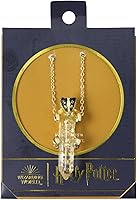 Vista 4 de Harry Potter Hufflepuff Badger House - Collar con colgante de piedra de gema animal