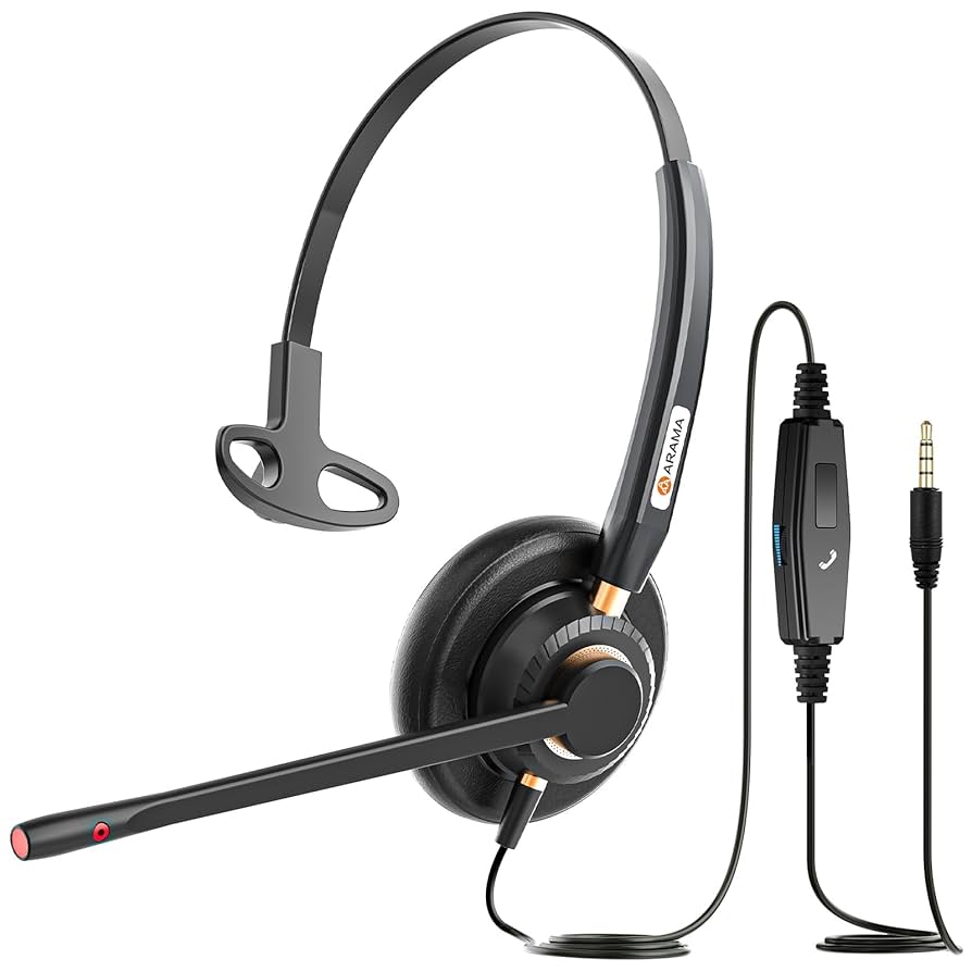 【値下げ】 ARAME A800D コールセンター用ヘッドセット Amazon.co.jp: Arama 携帯電話ヘッドセット マイク付き ノイズ