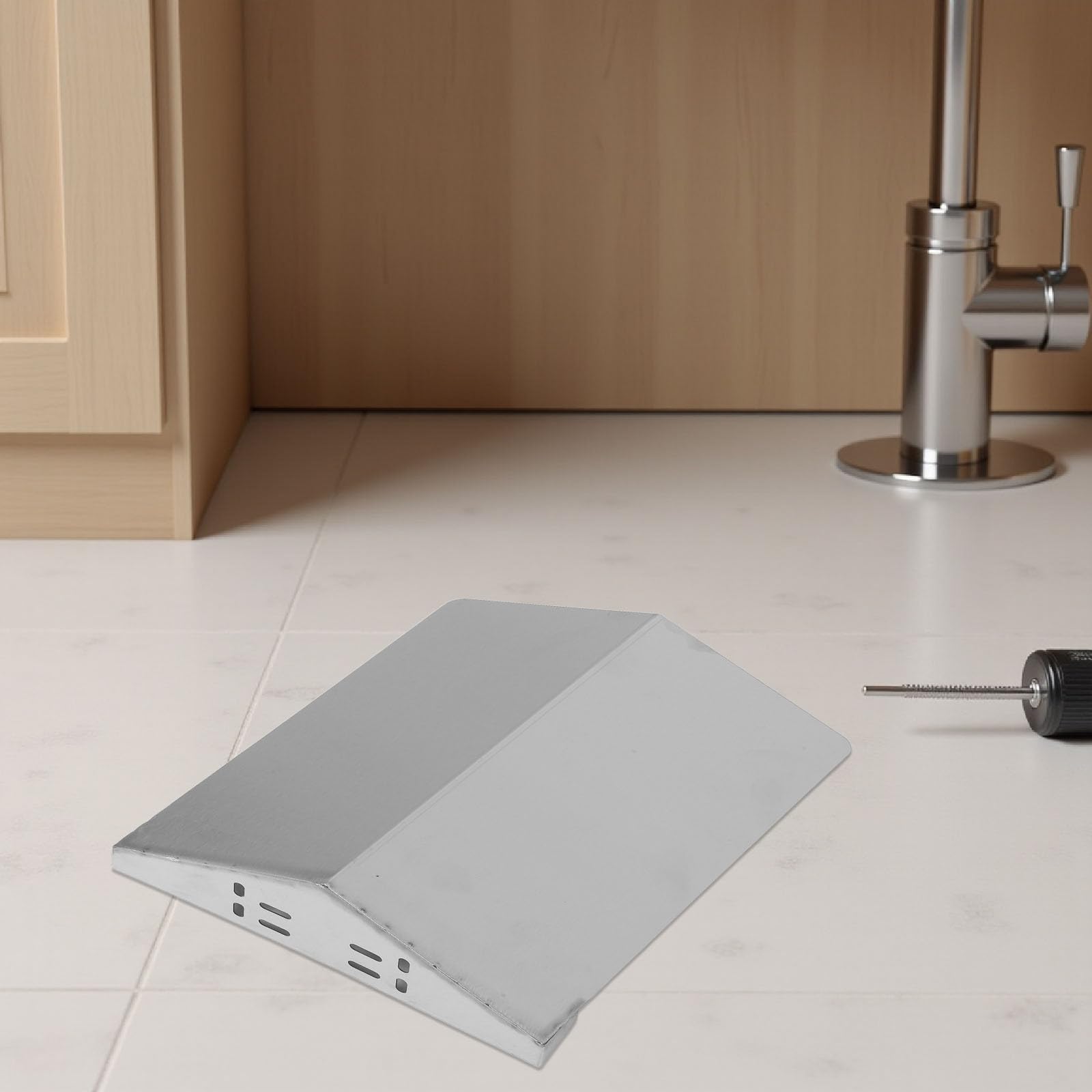 PACKOVE Kamera Einfacher Regenschutzhaube Überwachungskameras für Edelstahl mit Vollschutz Installation Größe 30x27x9cm Silber und Geeignet für Garten und Veranda